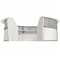 Linea Italia Reception Desk 11.1 ft D X 46 in H, 11.8 ft W X Thermofused Laminate, Clear, White ZUS319 - alternate 5